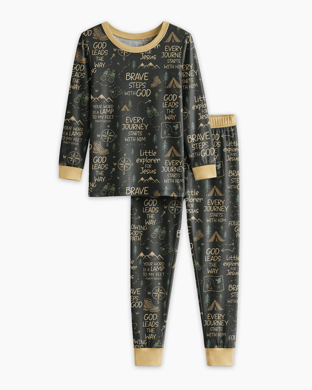 Template Bamboo Two Piece Long Sleeve Pyjamas Set
