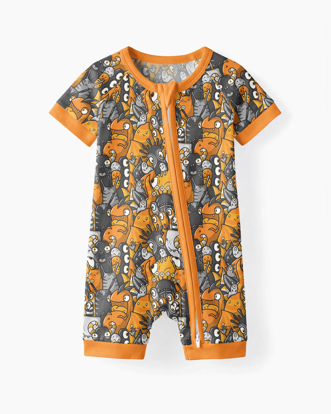 Colorful Doodle Monster Friends Bamboo Shorty Zippy