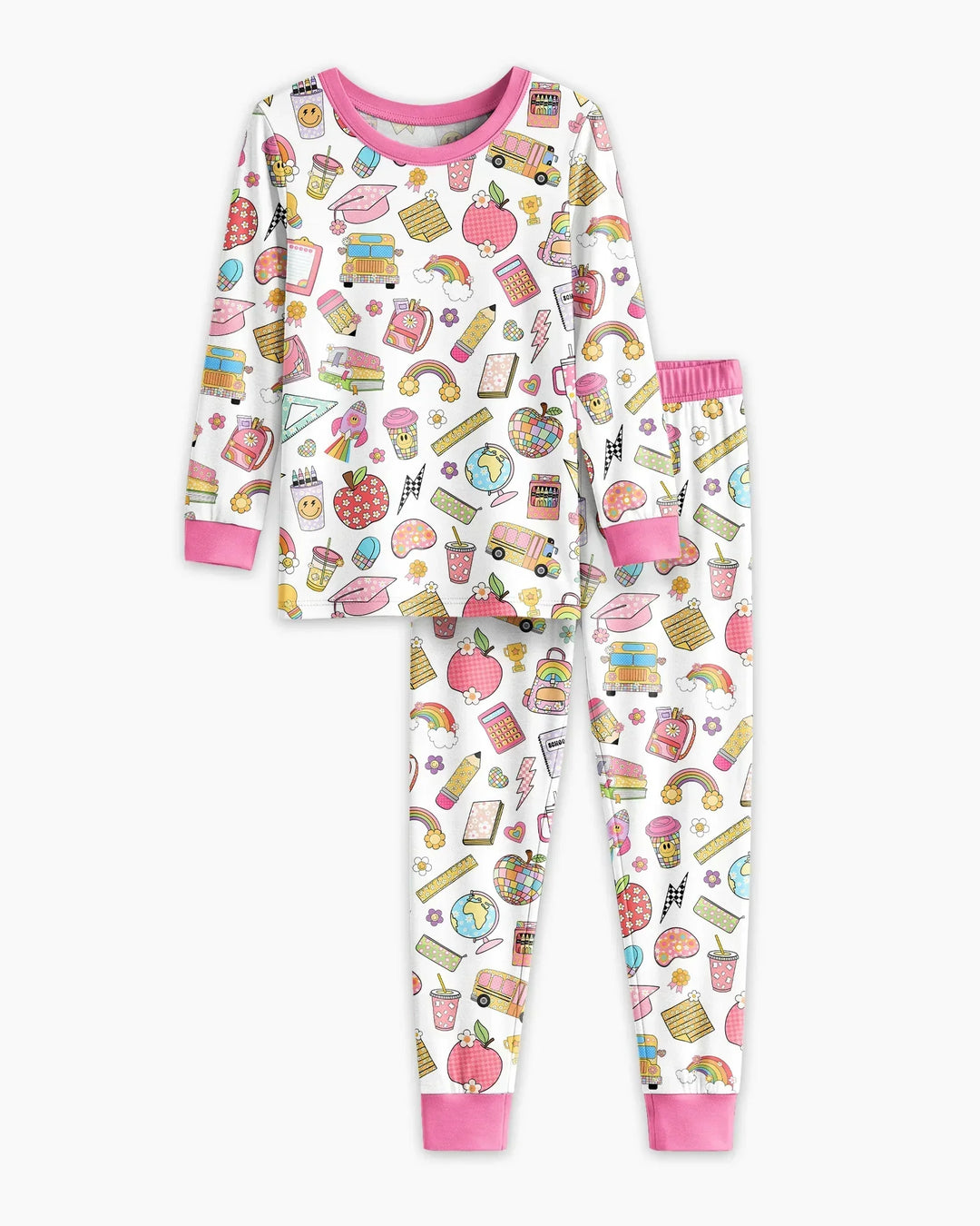 Template Bamboo Two Piece Long Sleeve Pyjamas Set