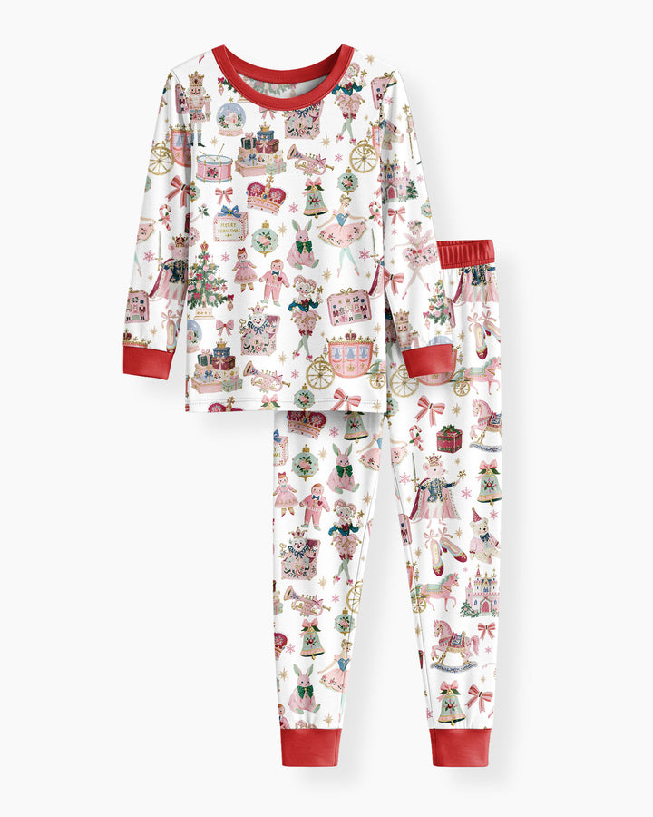 Nutcracker Christmas Bamboo Two Piece Long Sleeve Pajama Set