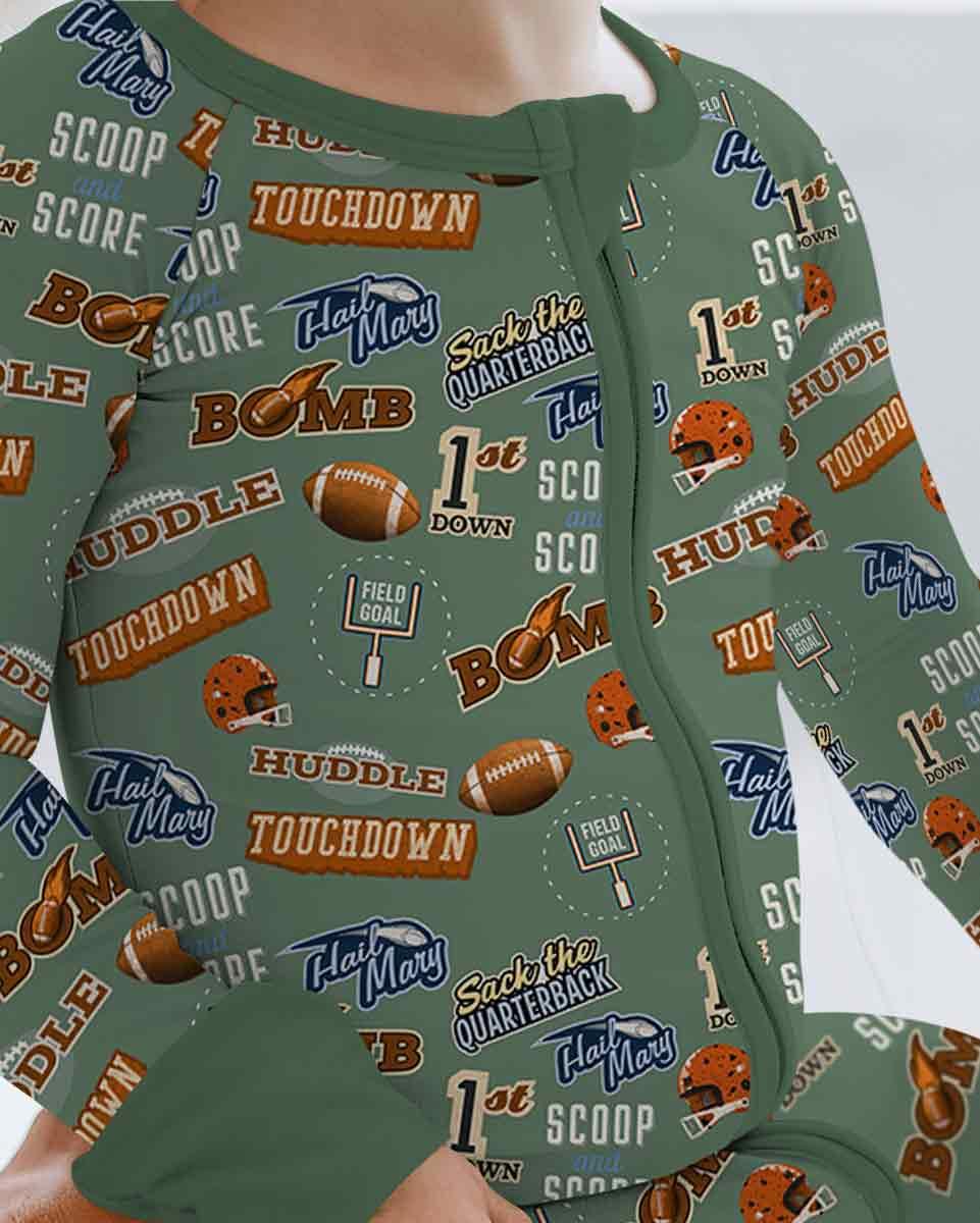 Football Lingo Bamboo Convertible Zippy