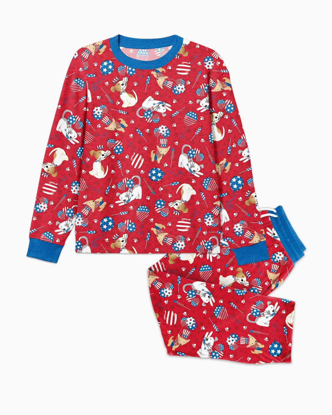 Red, White & Woof Family Matching Bamboo Men's Pajama Set