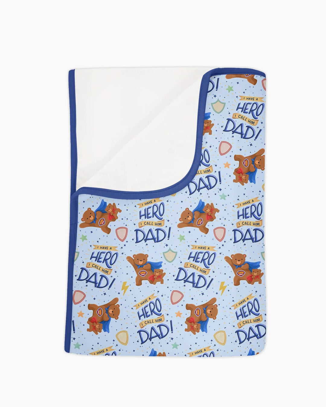 I Have A Hero Daddy & Me Matching Bamboo Blanket