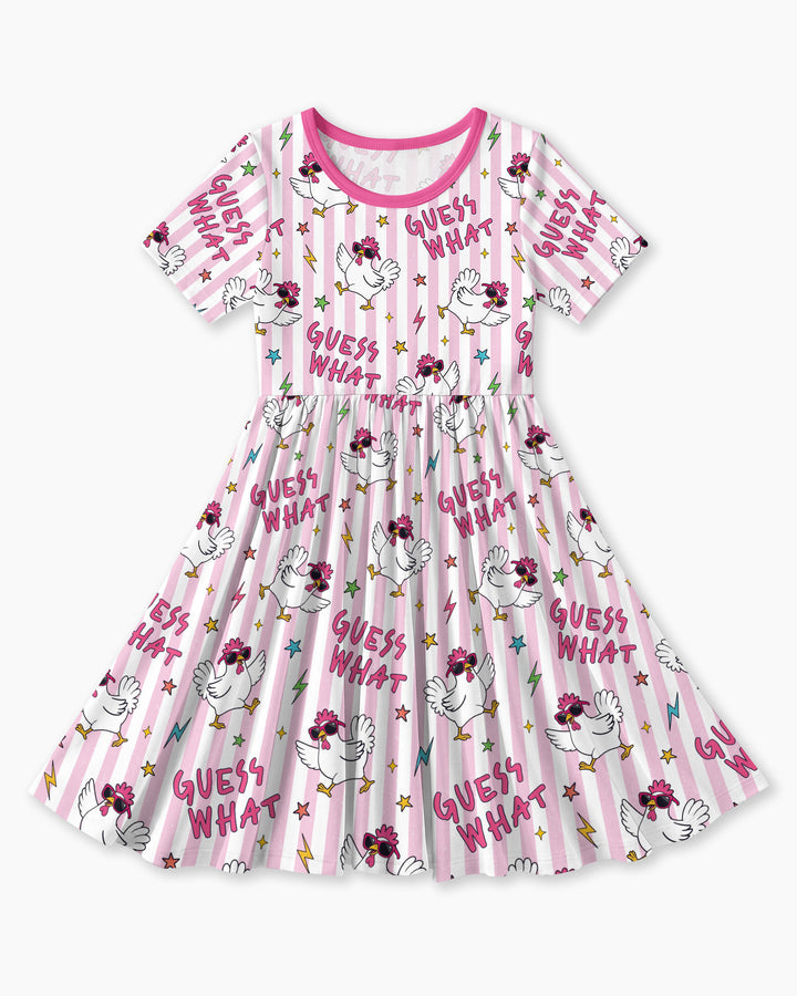 Guess What Chicken Butt! Bamboo Twirl Dress