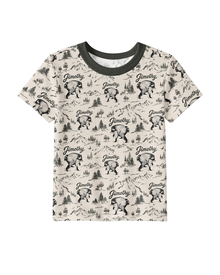 Vintage Jimothy Racoon Family Matching Bamboo Crewneck T-Shirt