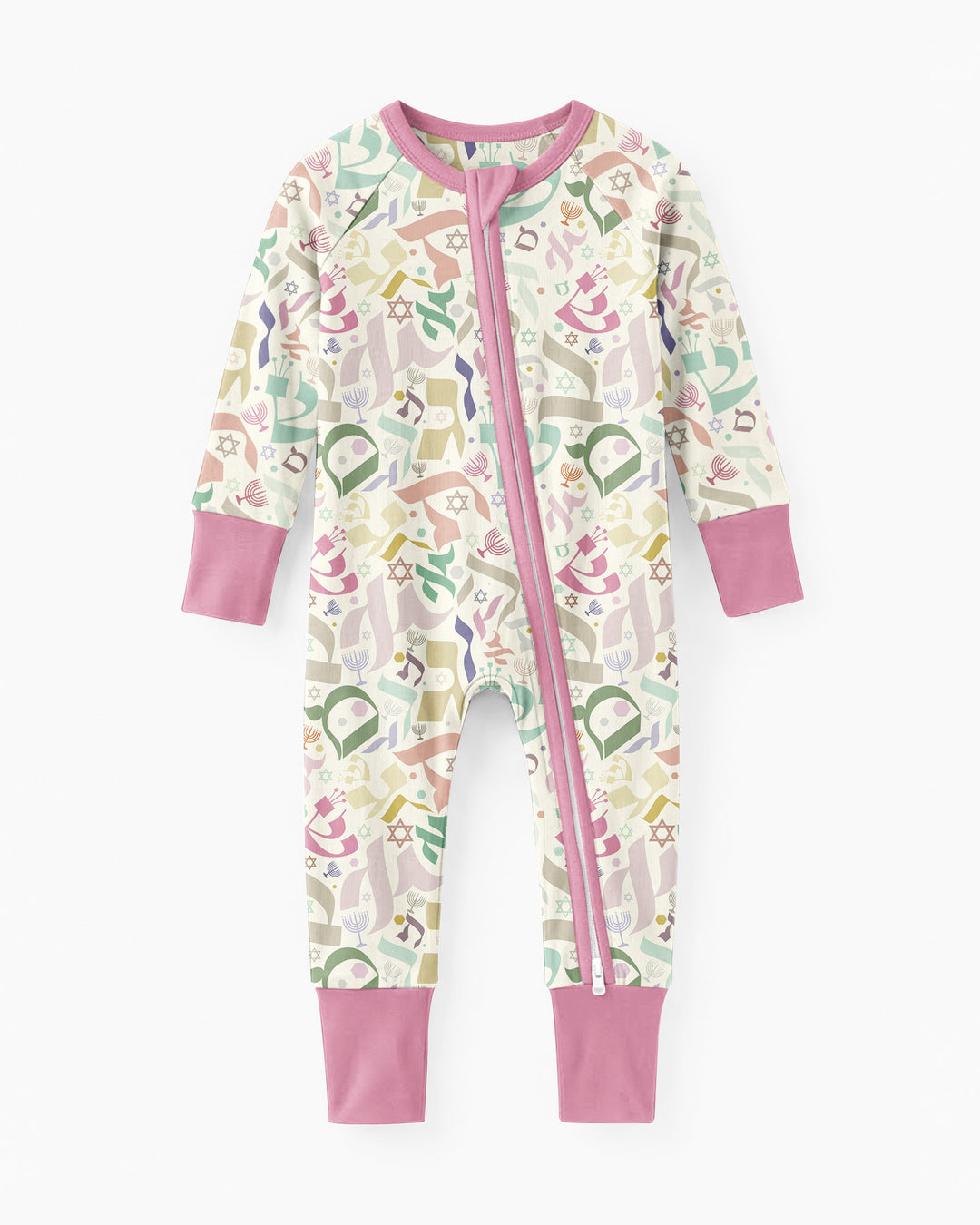 Hebrew Harmony Family Matching Bamboo Convertible Zippy