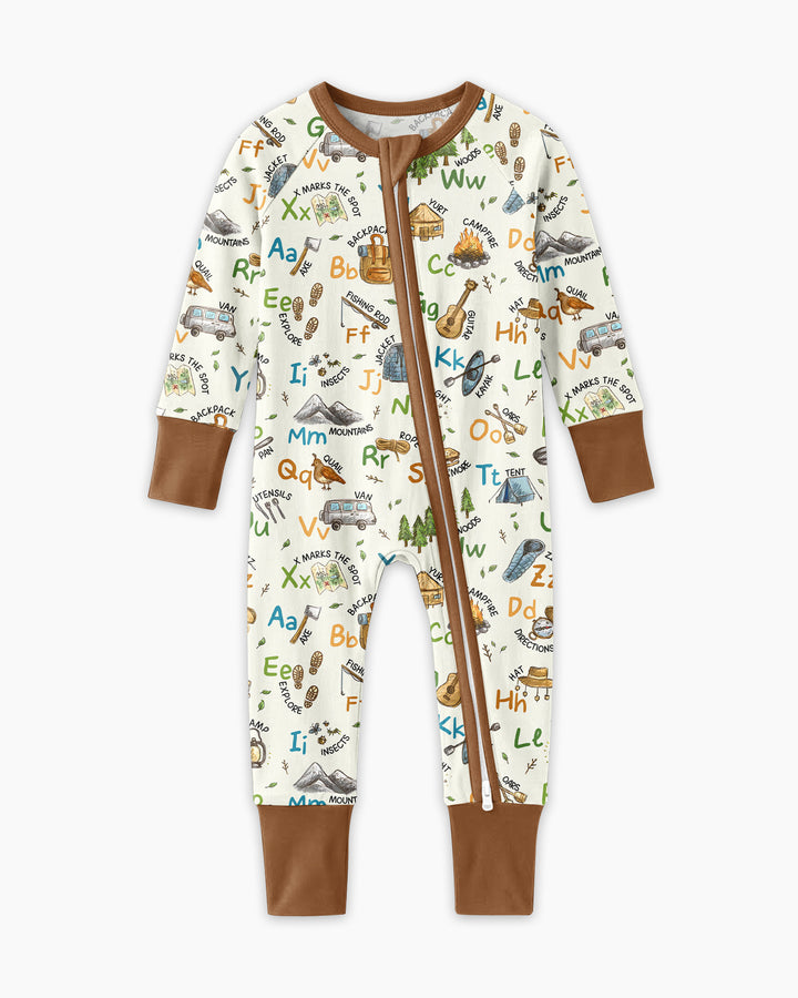 Adventure Alphabet ABCs Summer Camp Bamboo Convertible Zippy
