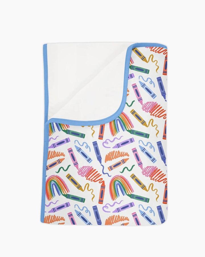 Crayon Chaos Bamboo Blanket
