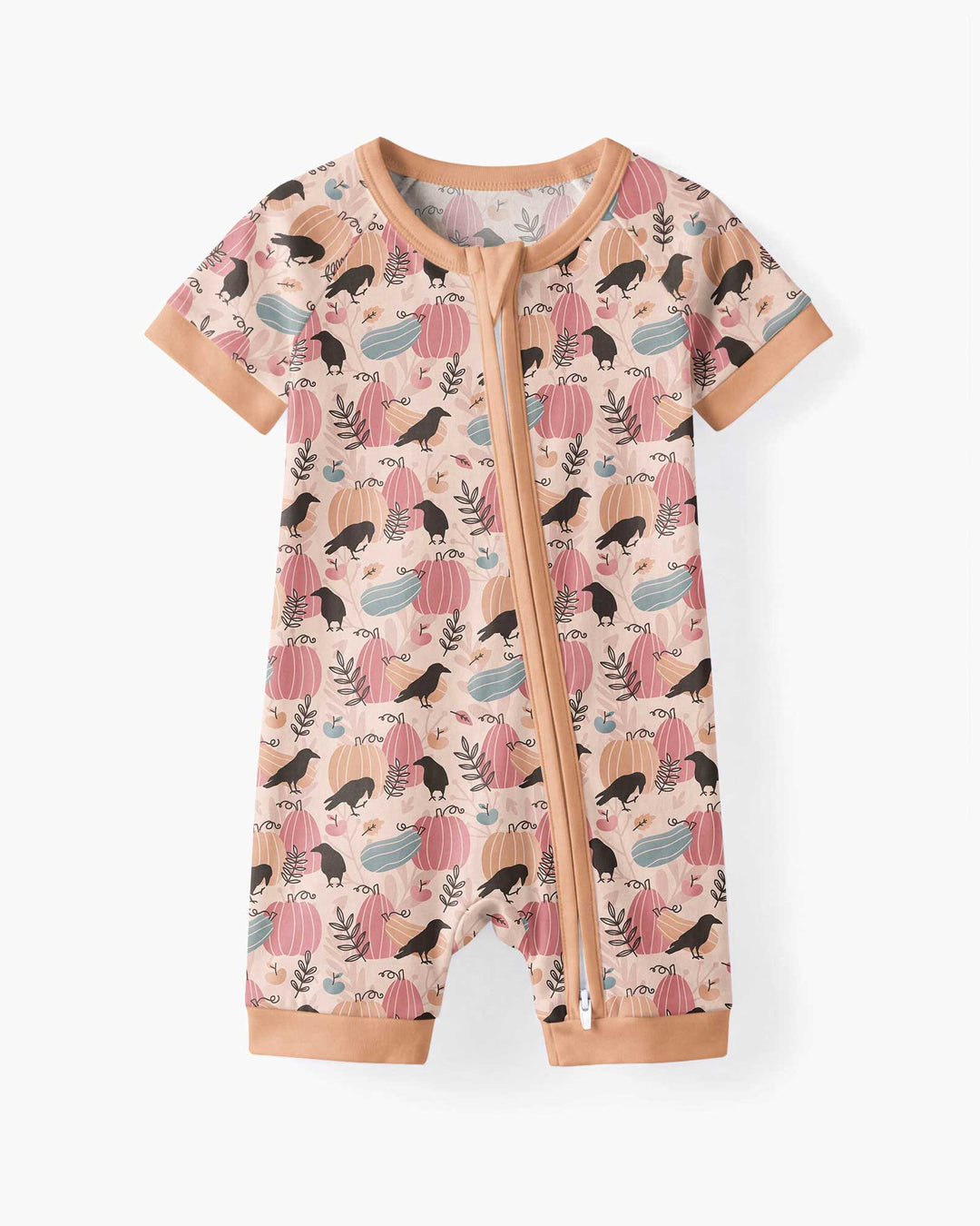 Pastel Pumpkin Patch Bamboo Shorty Zippy