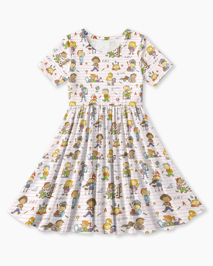 School Days Adventure Bamboo Twirl Dress