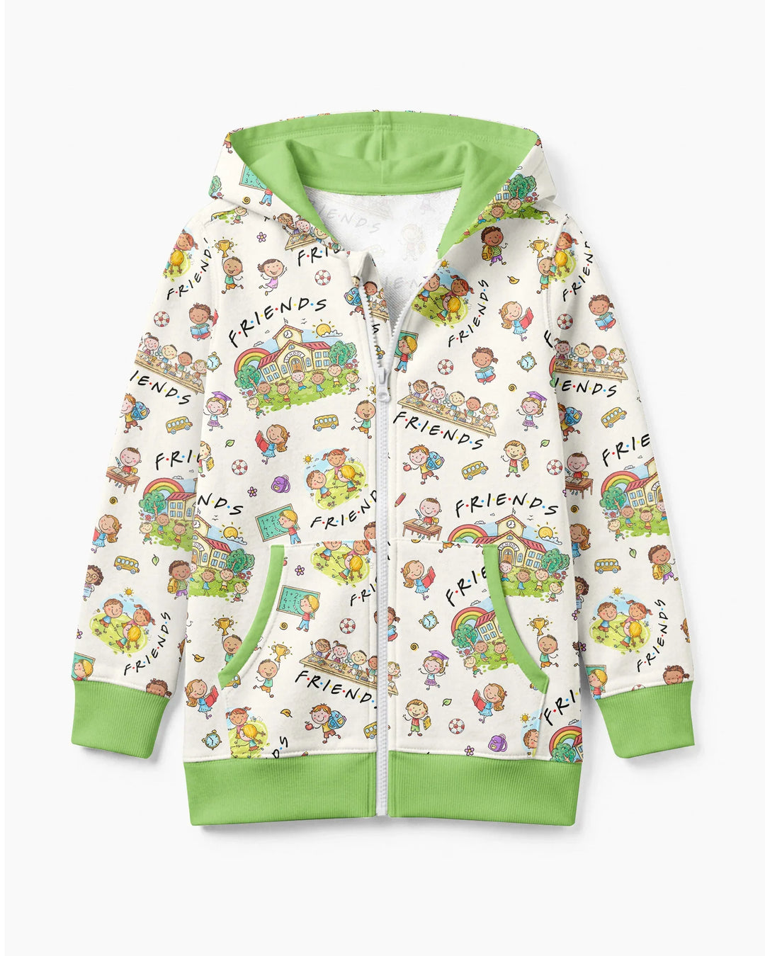 School Friends Forever Bamboo Zip Hoodie