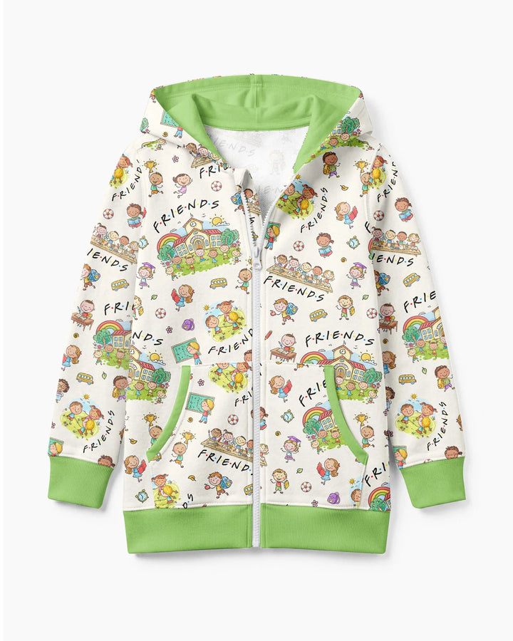 School Friends Forever Bamboo Zip Hoodie