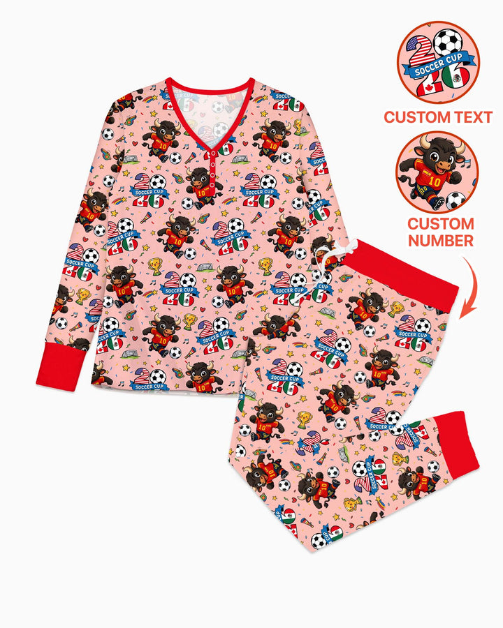 We Are The Champions Soccer Cup 2026 Bamboo Women Pajama Set