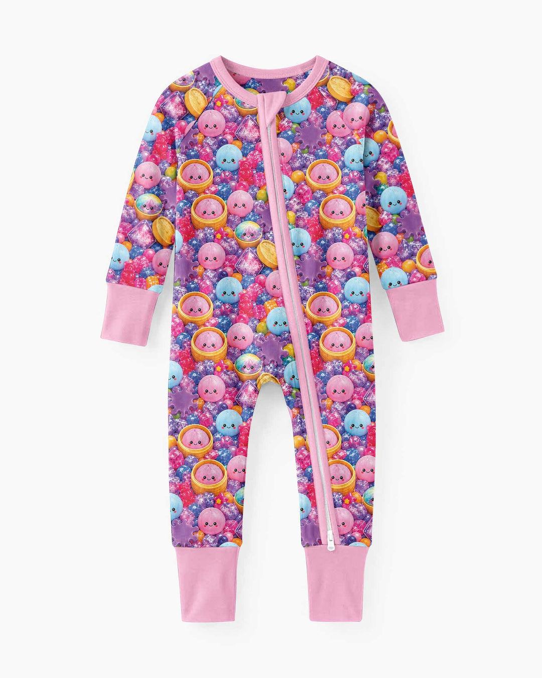 Rainbow Glitter Dumplings Bamboo Convertible Zippy