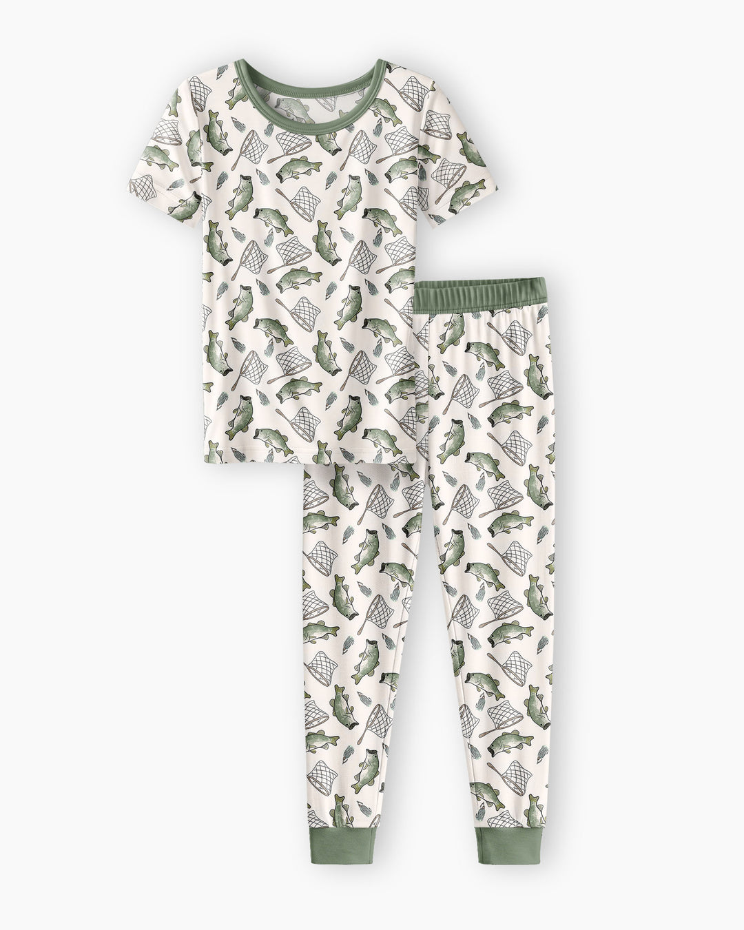Bass Buddies Bamboo Two Piece Short Sleeve Pyjamas Set