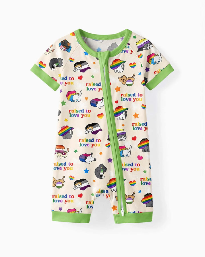Rainbow Paws Family Matching Bamboo Shorty Zippy