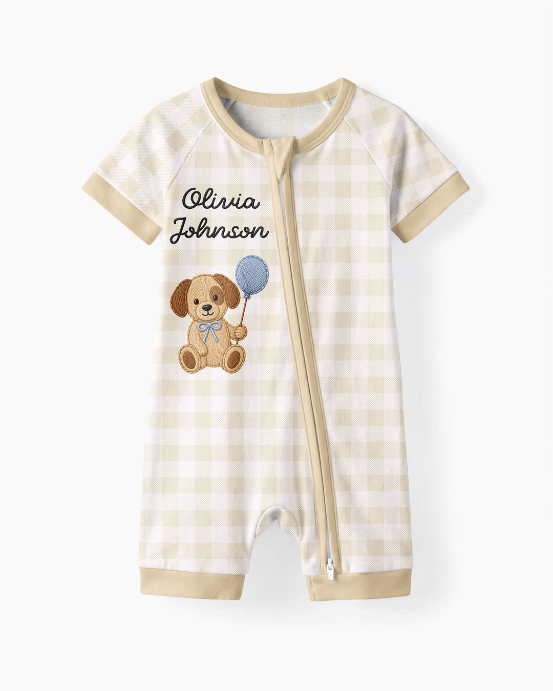 Teddy Bear Baby Bamboo Shorty Zippy