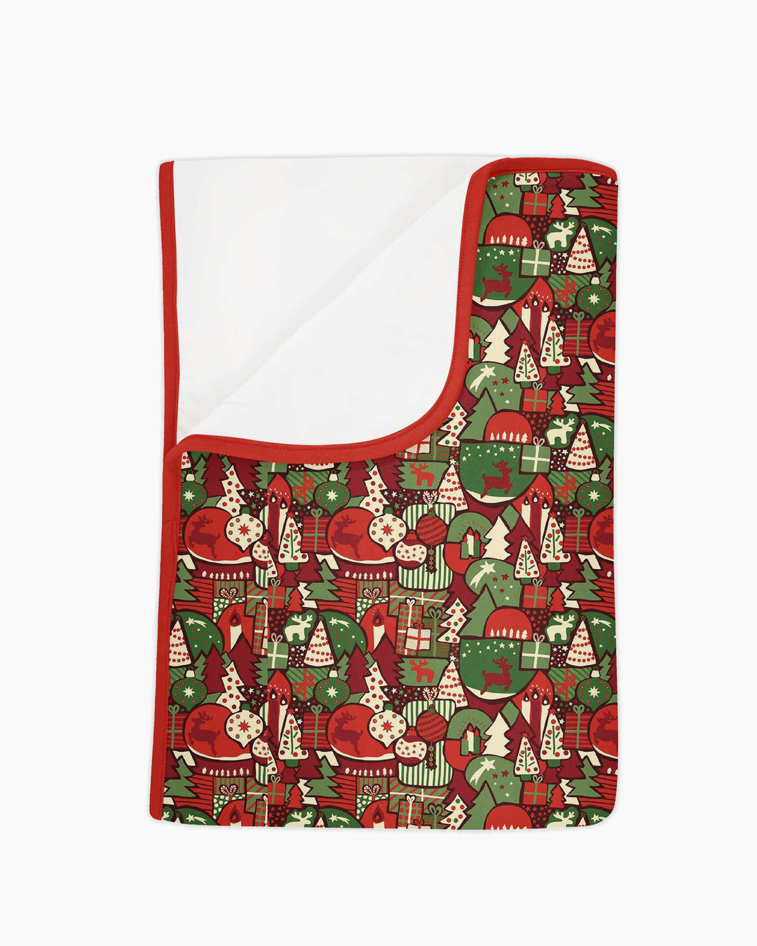 Christmas Time Mosaic Bamboo Blanket