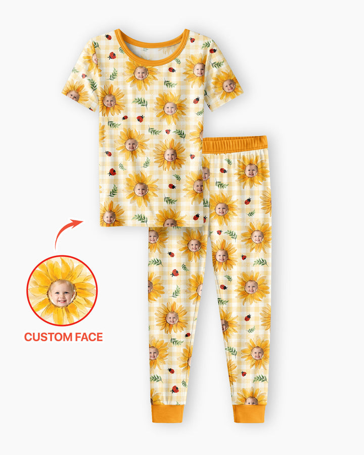 CUSTOM Template Bamboo Two Piece Short Sleeve Pyjamas Set