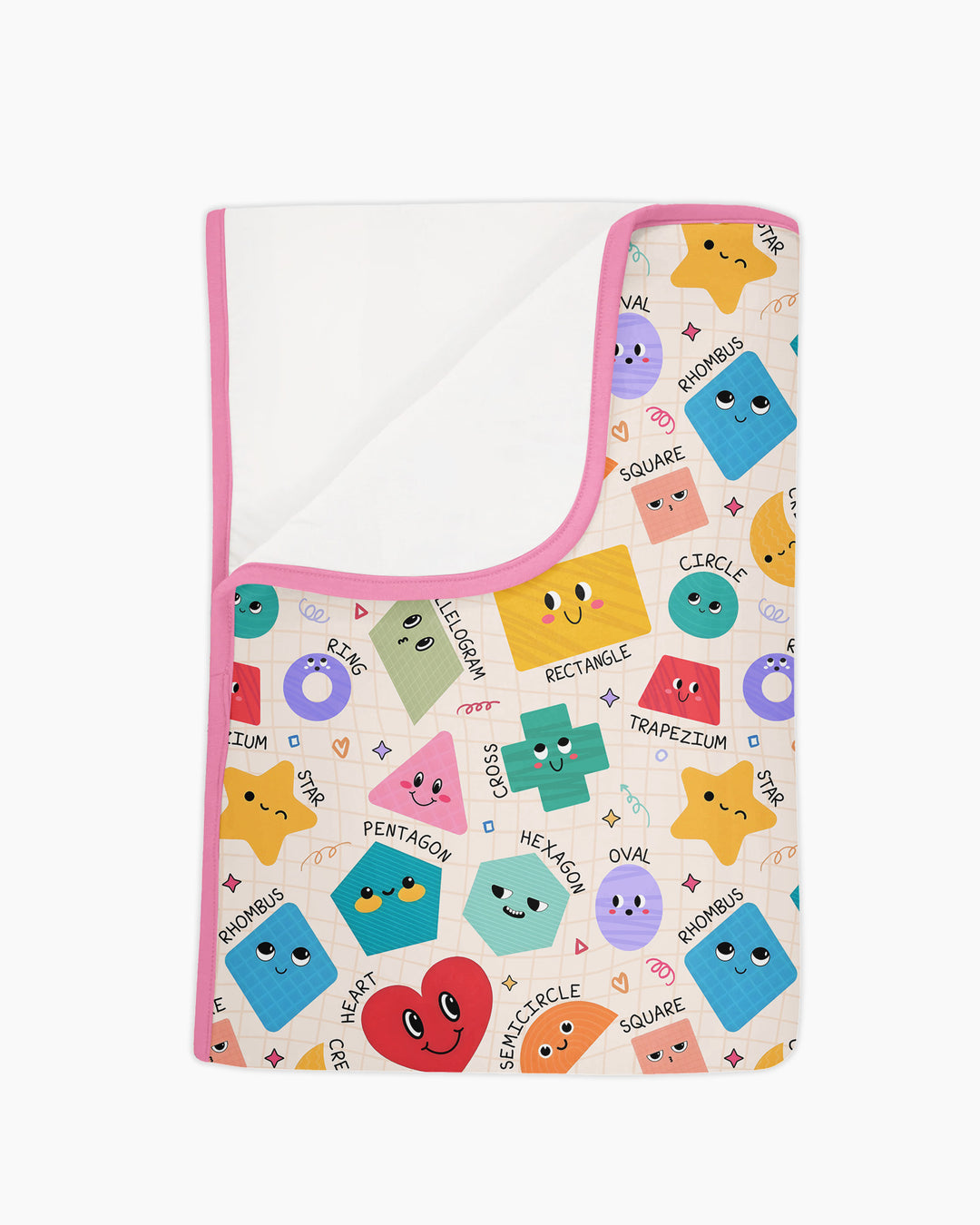 Happy Shape Squad Family Matching Bamboo Blanket