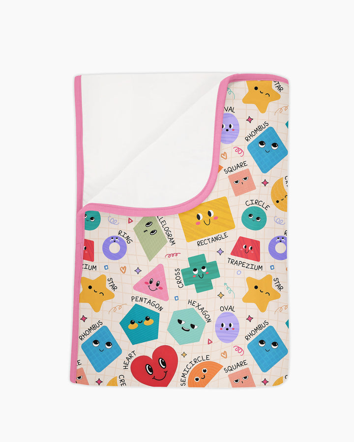 Happy Shape Squad Family Matching Bamboo Blanket