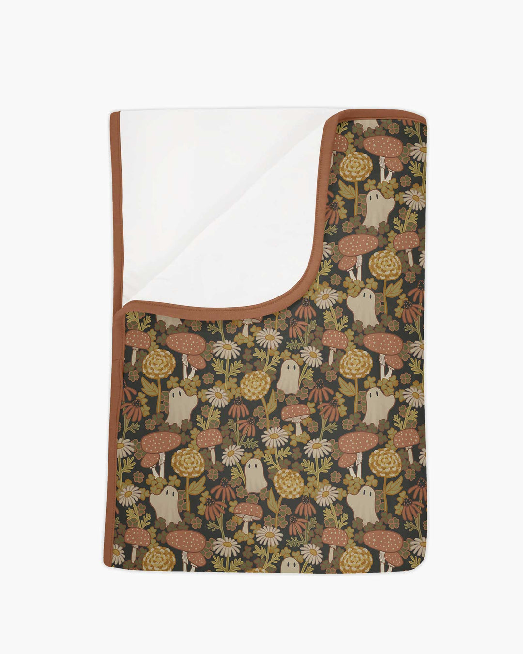 Ghost Garden Dark Autumn Bamboo Blanket