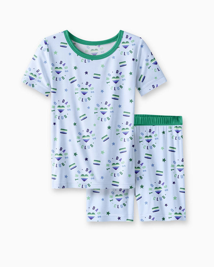 Love Makes Family Bamboo Two Piece Short Sleeve Shorts Pajama Set