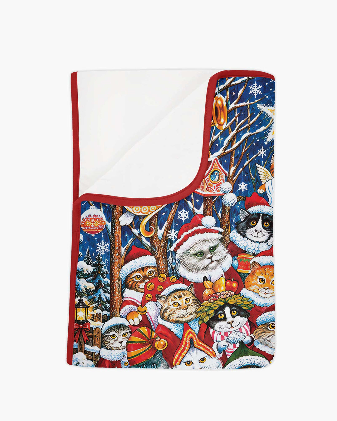 Cats Wear Noel Hat Bamboo Blanket
