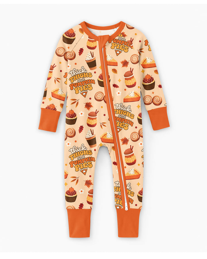 Thick Thighs and Pumpkin Pies Bamboo Convertible Zippy