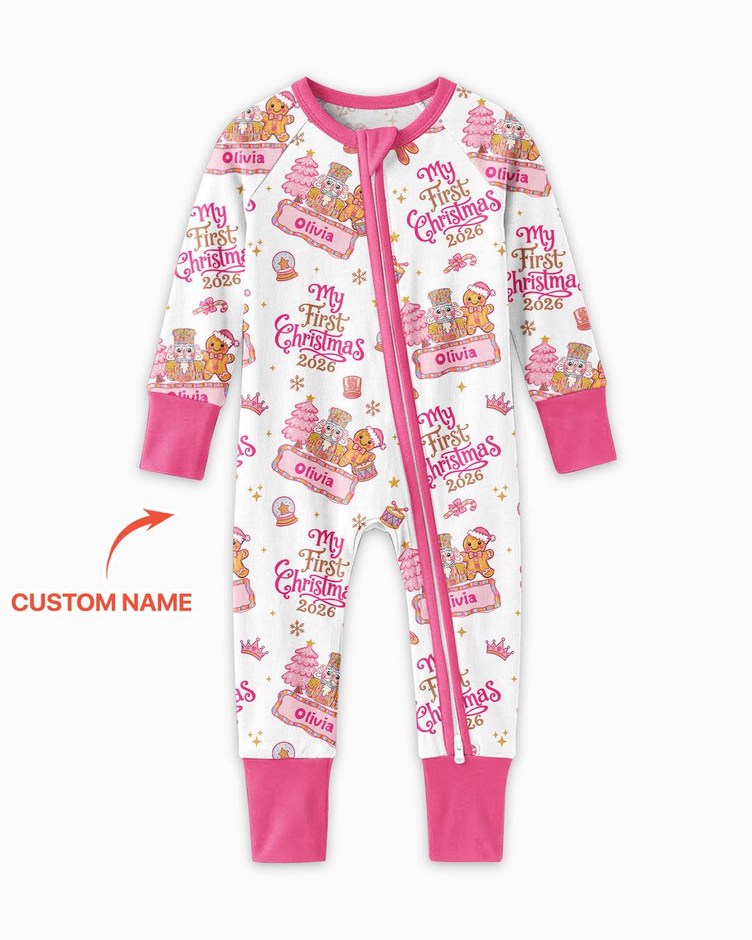 Custom Name Nutcracker Christmas Tale Bamboo Convertible Zippy