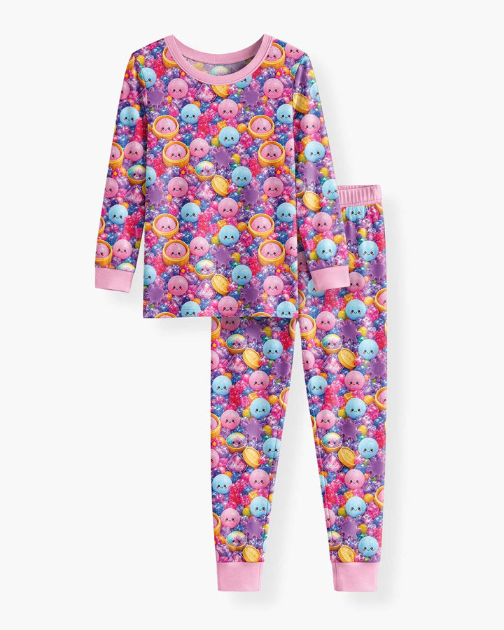 Template Bamboo Two Piece Long Sleeve Pyjamas Set