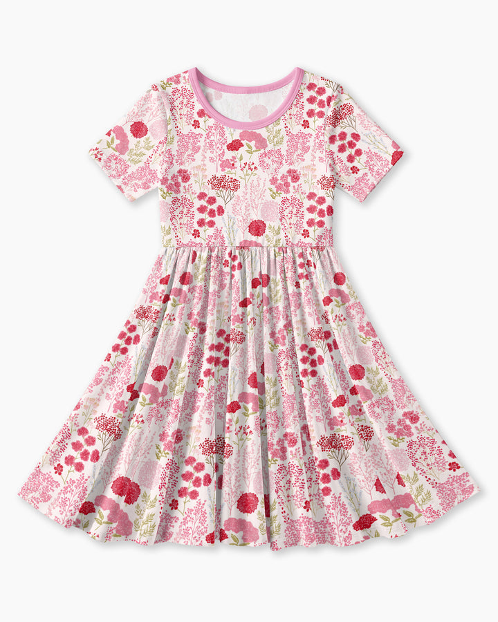 Blushing Wildflowers Bamboo Twirl Dress