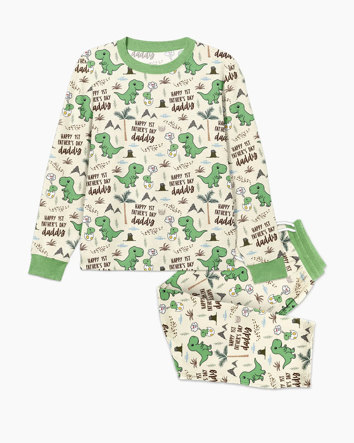 First Father's Day Daddysaurus Bamboo Men's Pajama Set
