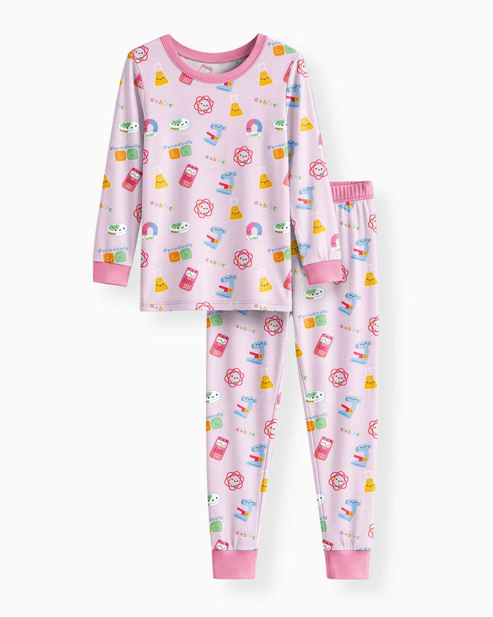 Scientist Lover Family Matching Bamboo Two Piece Long Sleeve Pajama Set