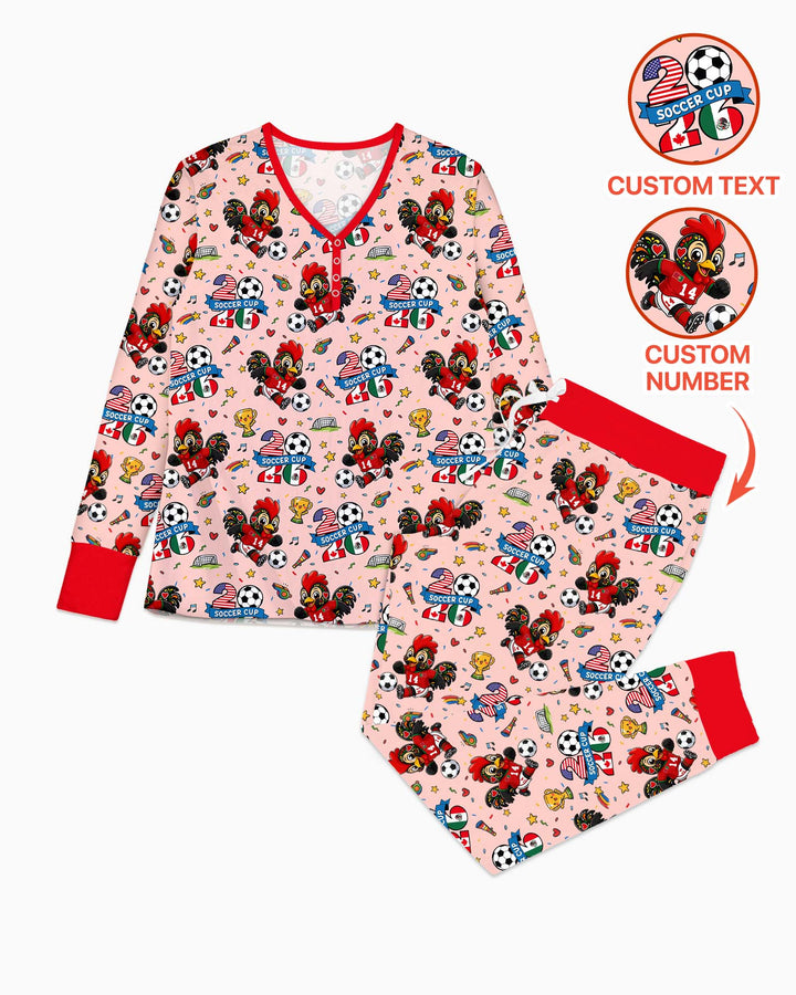 We Are The Champions Soccer Cup 2026 Bamboo Women Pajama Set