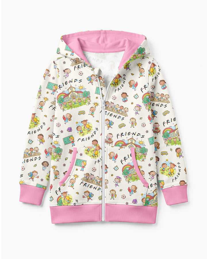 School Friends Forever Bamboo Zip Hoodie