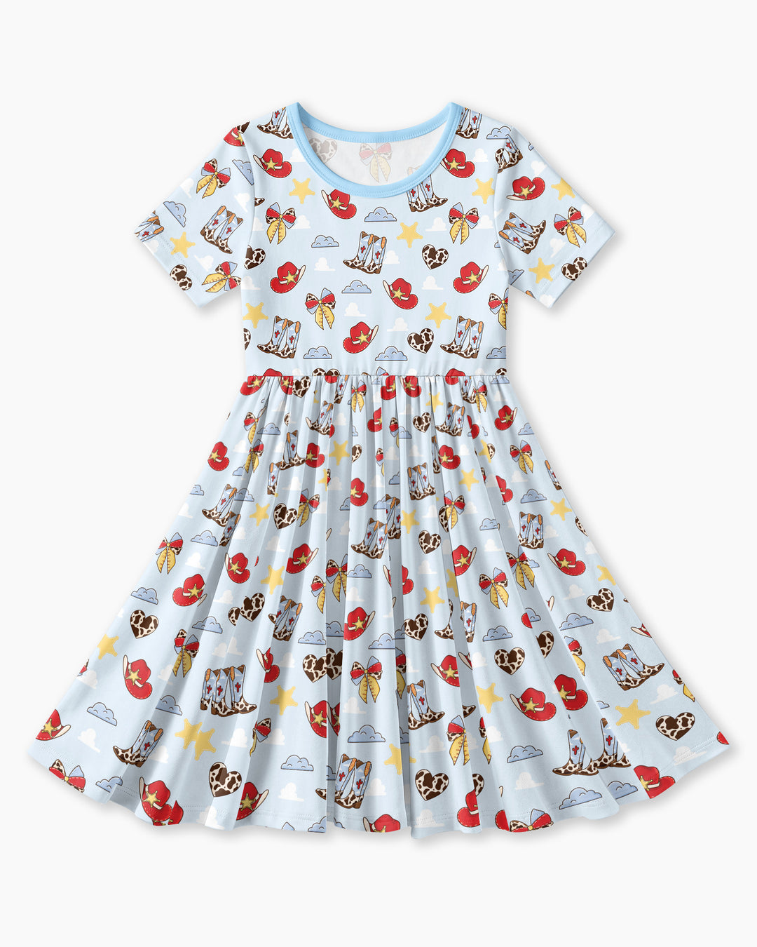 Cowboy Story Bamboo Twirl Dress