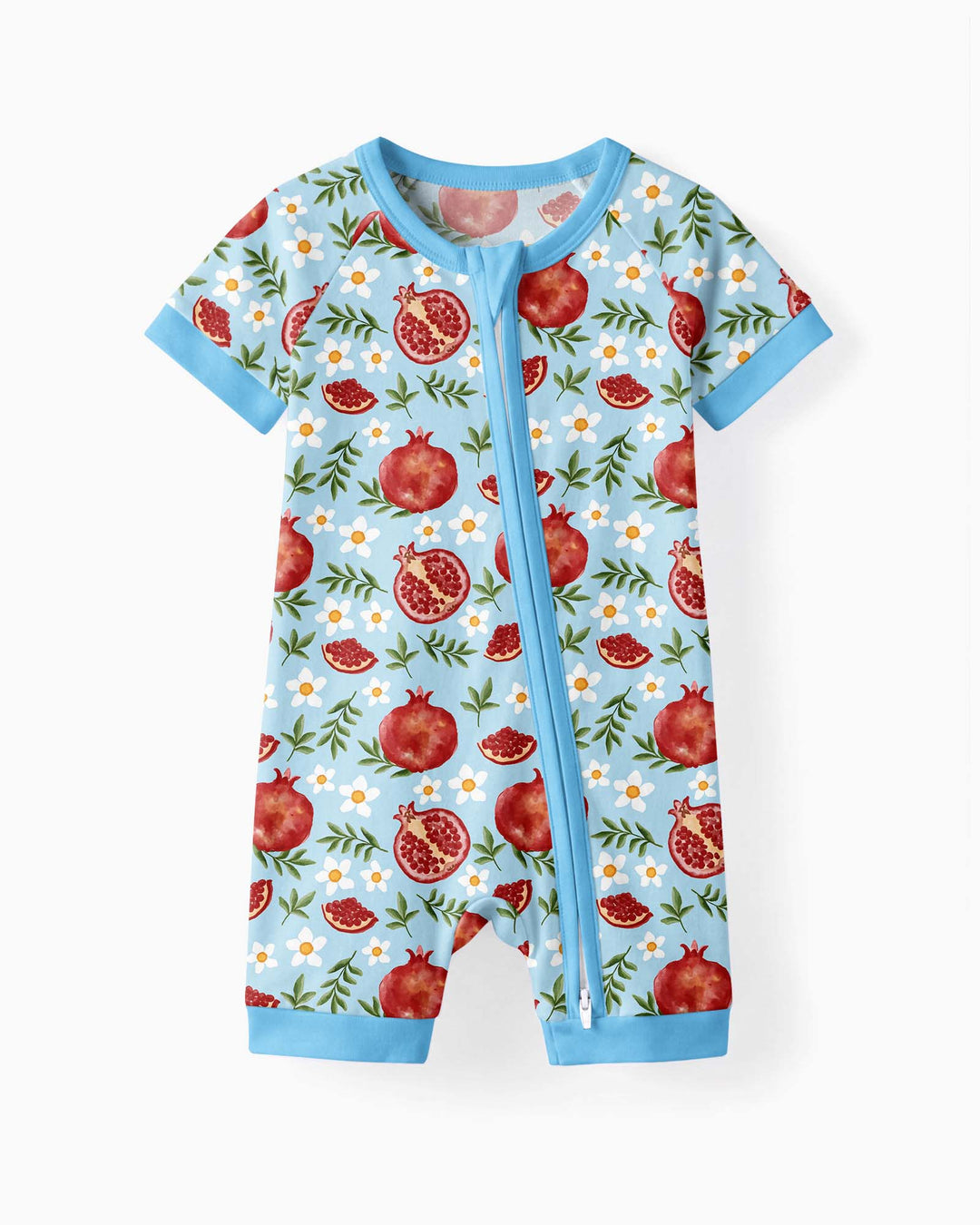Pomegranate Garden Joy Family Matching Bamboo Shorty Zippy