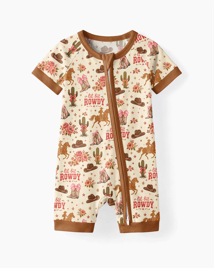 Coquette Cowgirl Lil Bit Rowdy Shorty Zippy