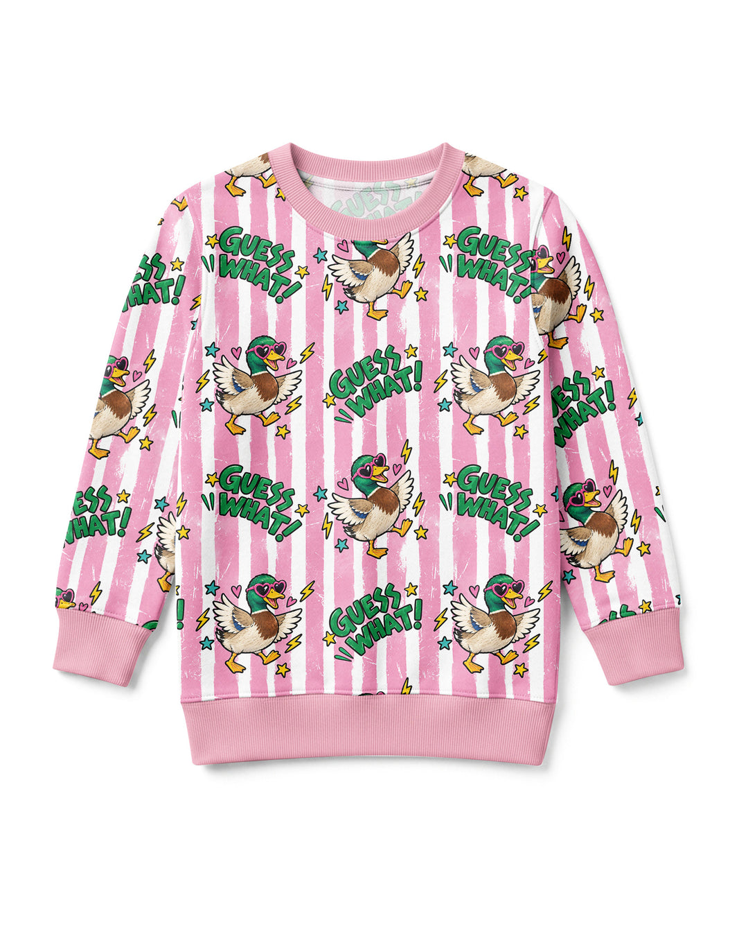 Guess What Mallard Butt Bamboo Crewneck Sweatshirt