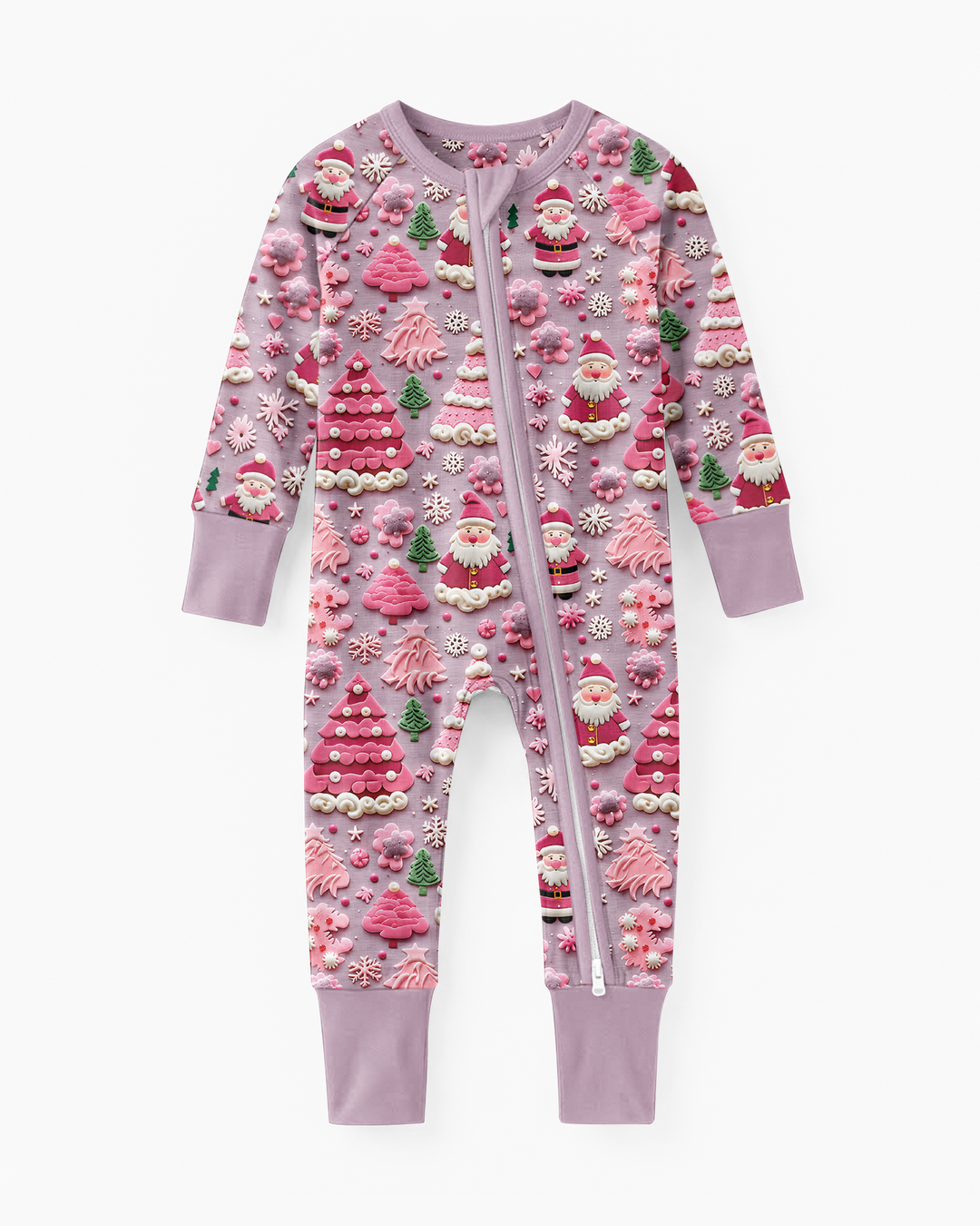 Pink Snowmen Bamboo Convertible Zippy