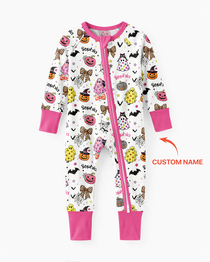 Custom Name Coquette Summerween Bamboo Convertible Zippy