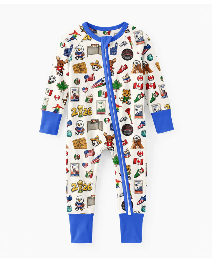 Soccer Cup 2026 Family Matching Bamboo Convertible Zippy