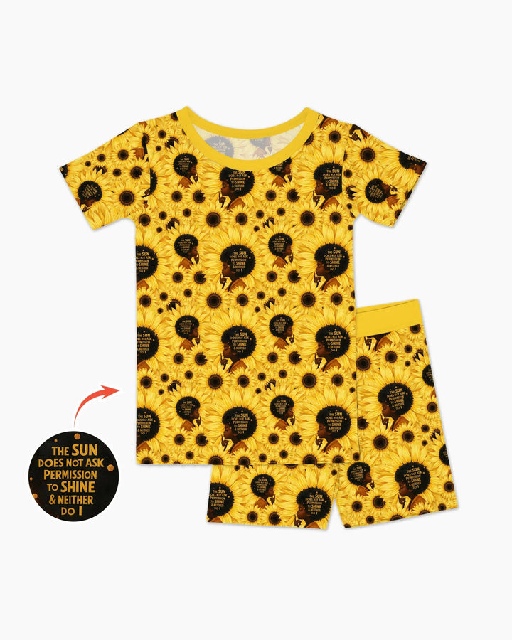 Sunflower Sunaya Bamboo Two Piece Short Sleeve Shorts Pajama Set