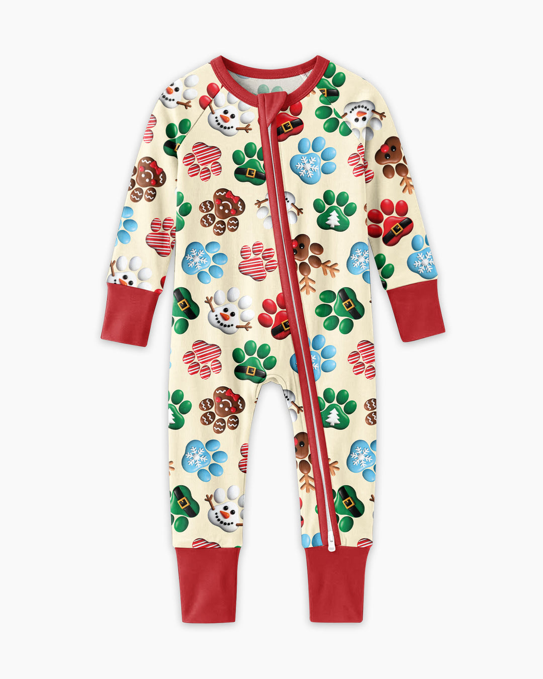 Santa Puppies Paw Bamboo Convertible Zippy
