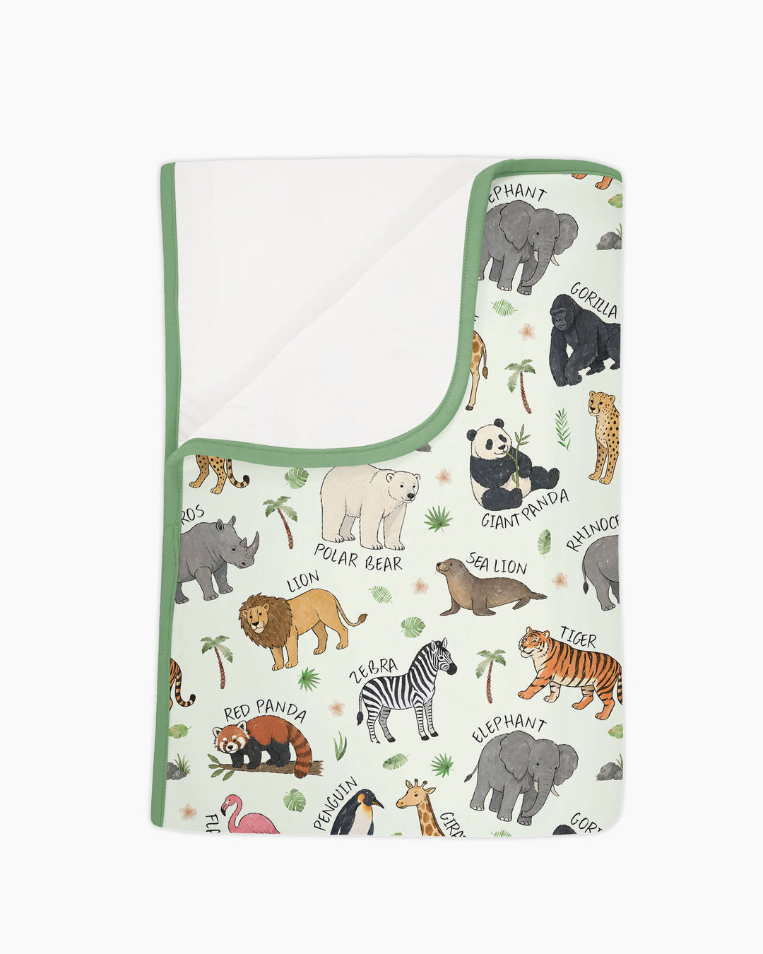 Safari Animals Bamboo Blanket