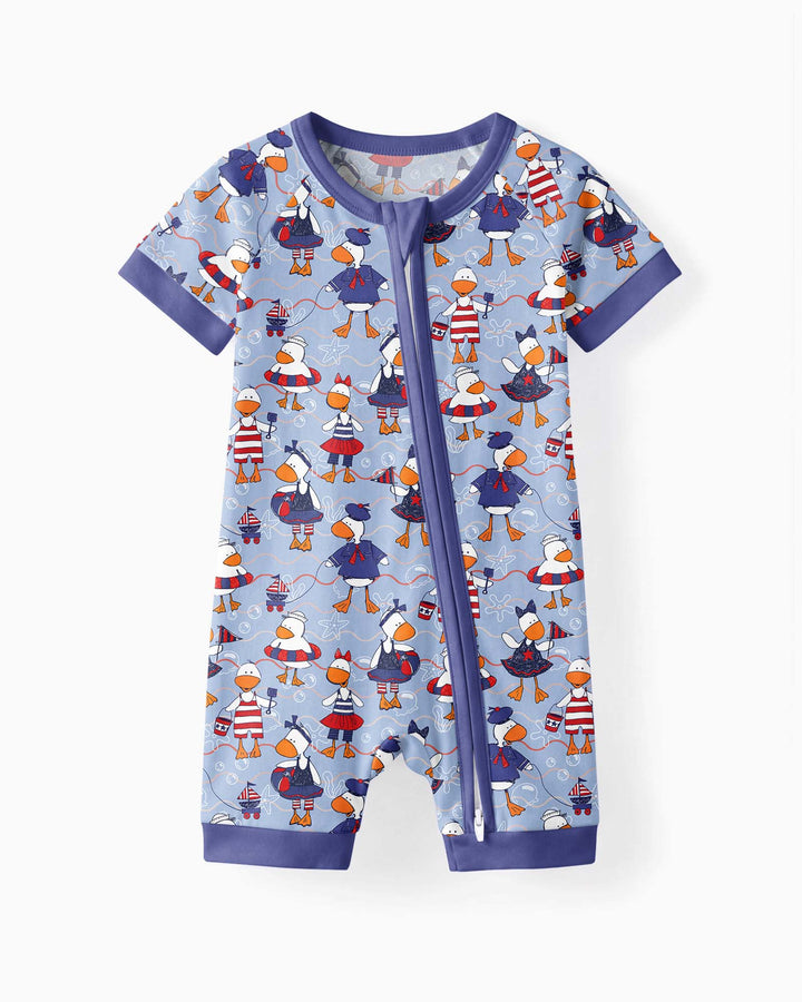 Freedom Floaties Family Matching Bamboo Shorty Zippy