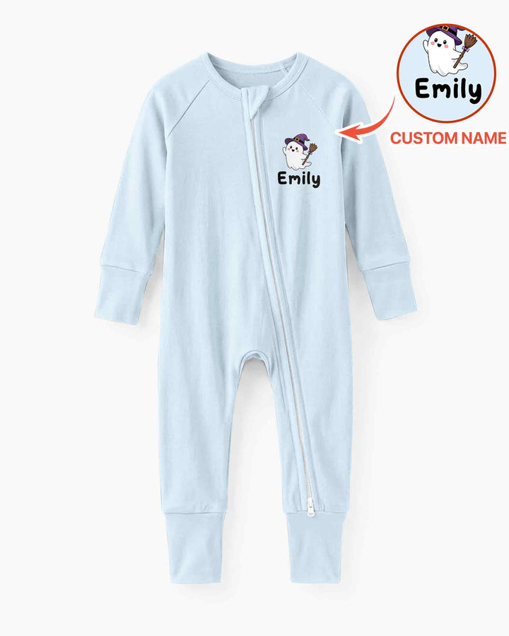 Personalized Spooky One Baby Boo Halloween First Birthday Bamboo Convertible Zippy