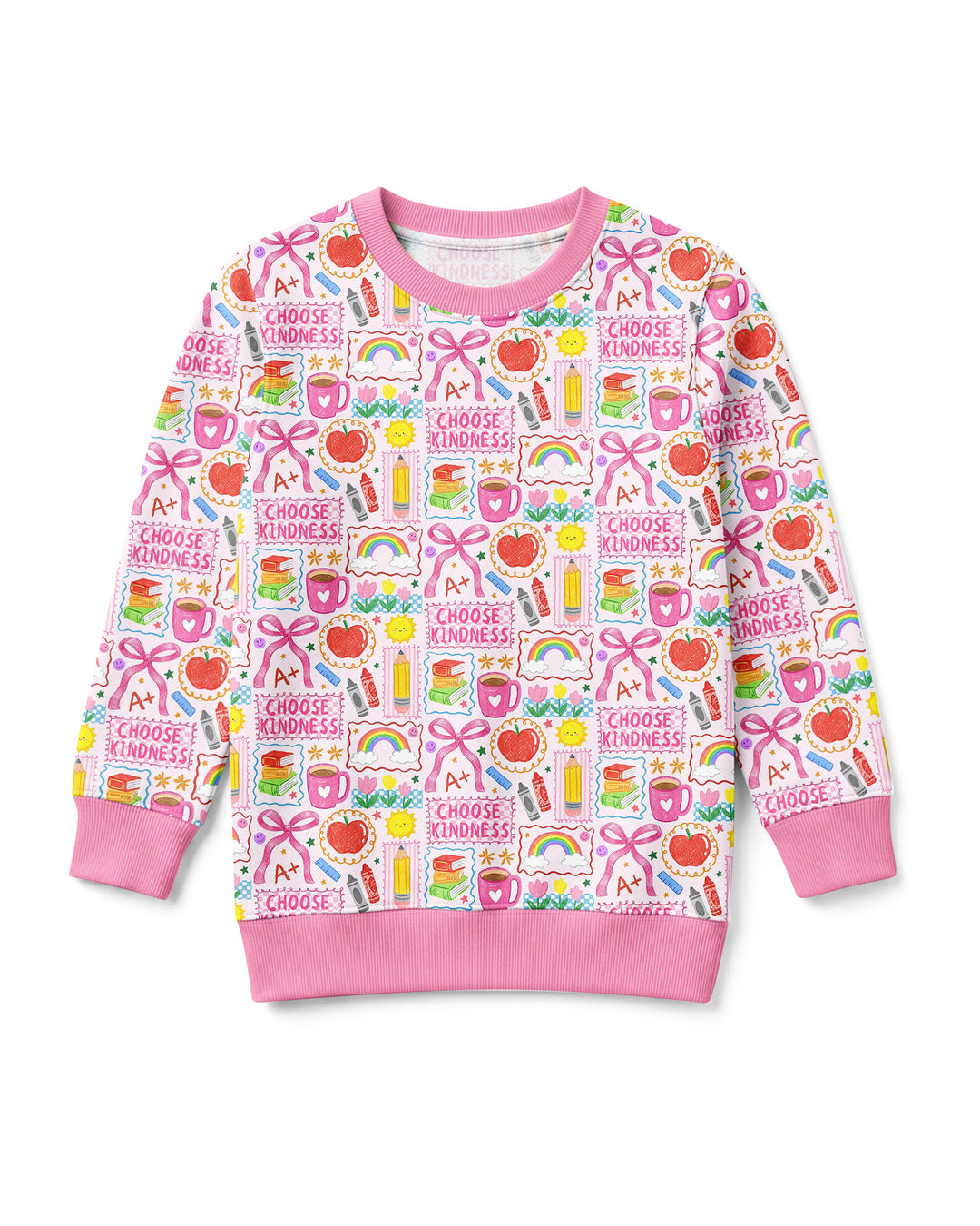 Kindness School Girl Bamboo Crewneck Sweatshirt