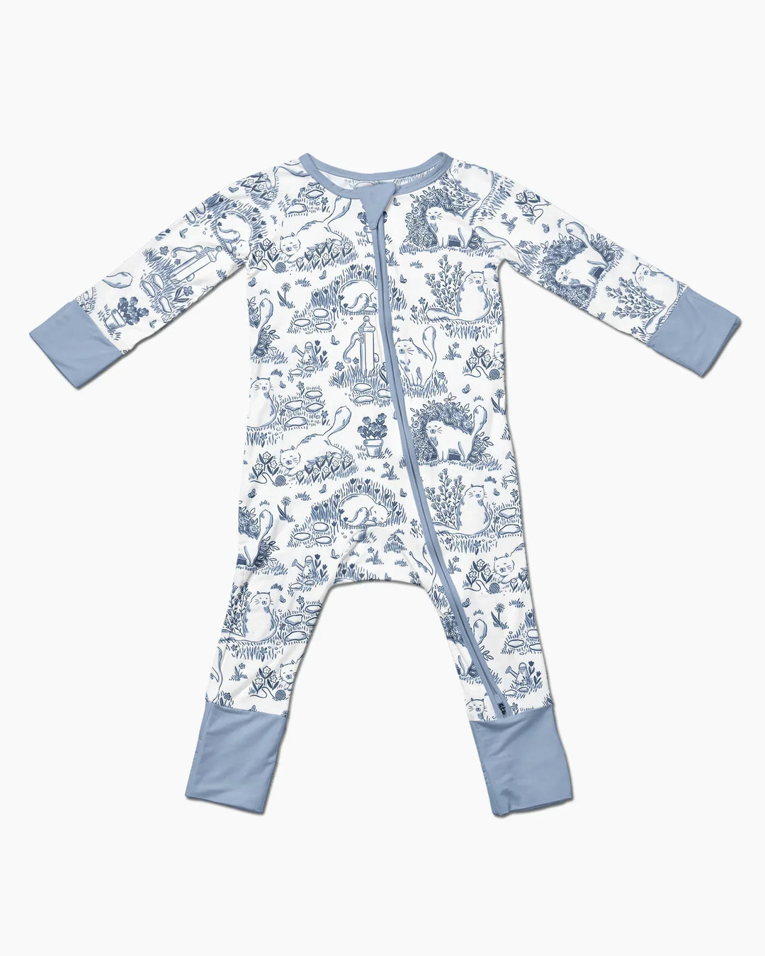 Toile Cats Bamboo Convertible Zippy